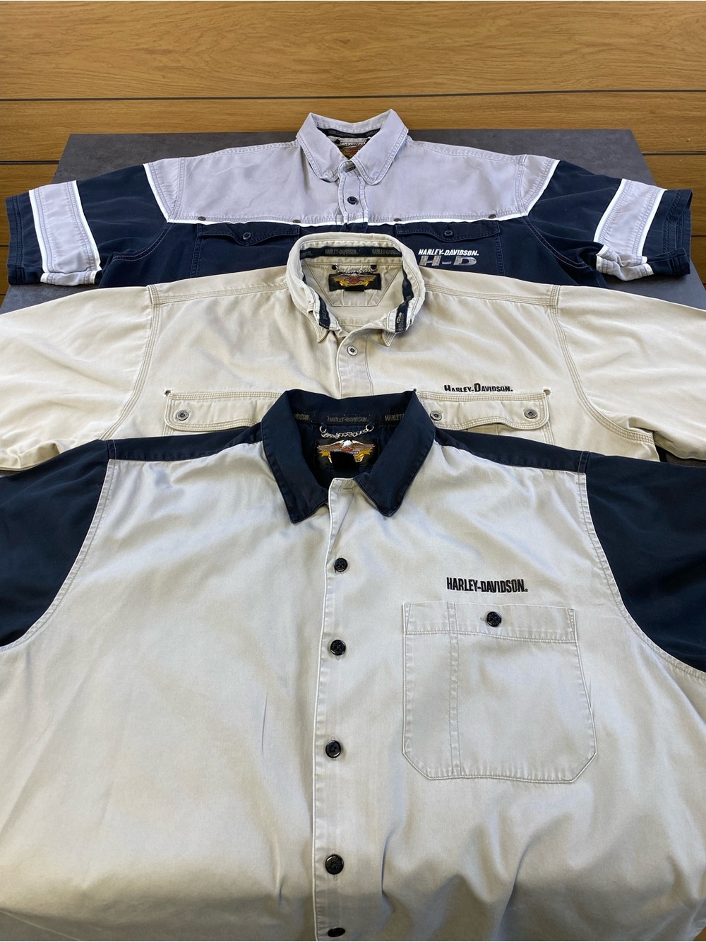 Harley-Davidson Men's Lot of 3 Button up Shirts Size XL